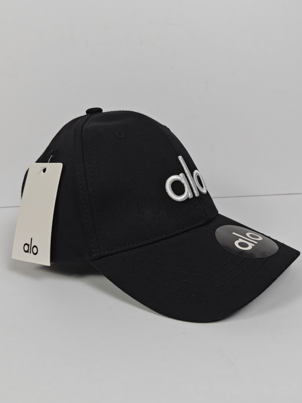 Alo Black Logo Baseball Cap